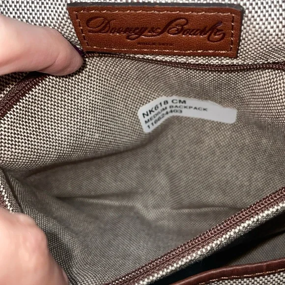 Dooney & Bourke Medium Nubuck Drawstring Backpack - Picture 14 of 16